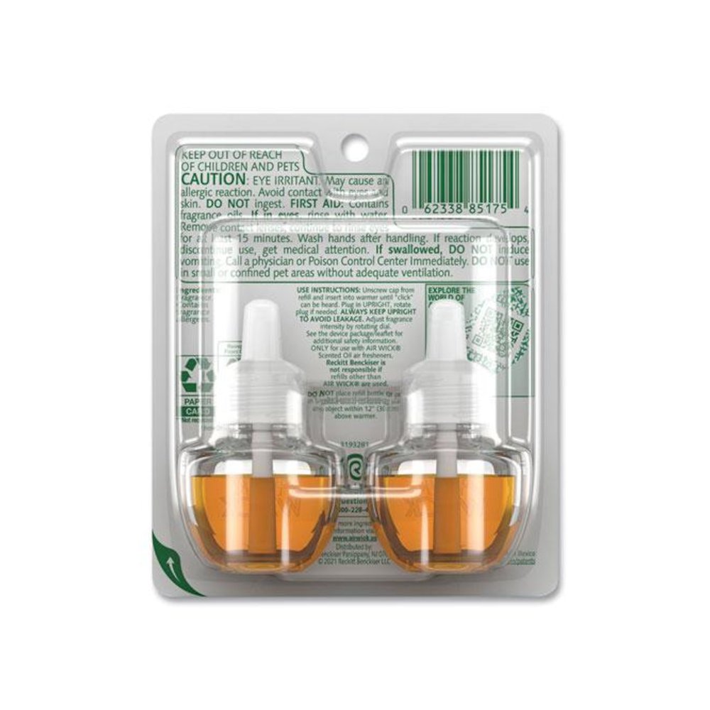 Scented Oil Twin Refill, Hawaii Exotic Papaya and Hibiscus Flower, 0.67 oz, 2/Pack, 6 Packs/Carton. Picture 3