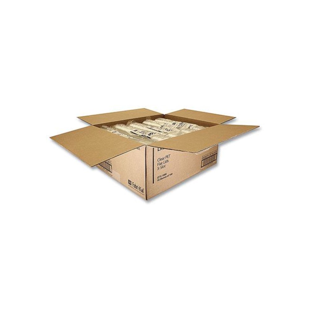 Greenware Cold Drink Lids, X-Slot, Fits 16 oz to 24 oz Cold Cups, Plastic, Clear, 1,000/Carton. Picture 3