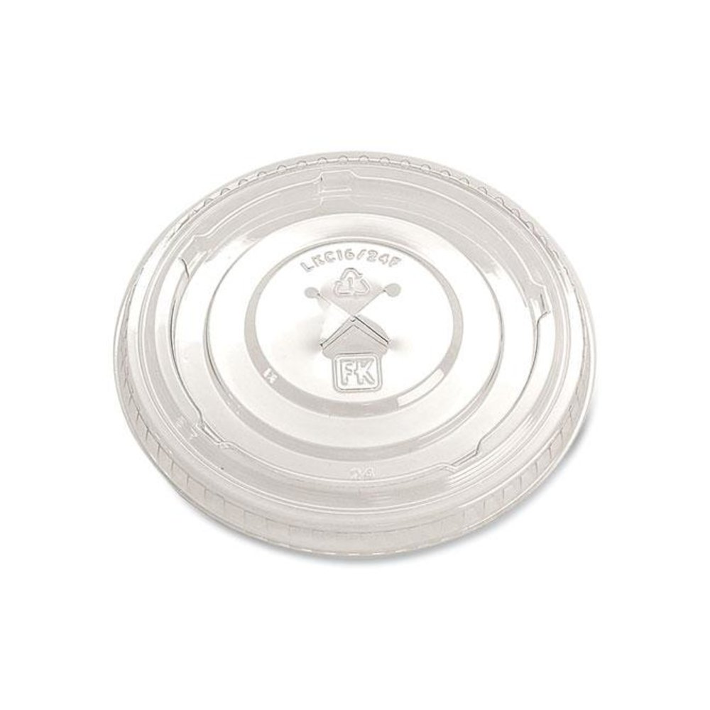 Greenware Cold Drink Lids, X-Slot, Fits 16 oz to 24 oz Cold Cups, Plastic, Clear, 1,000/Carton. Picture 1