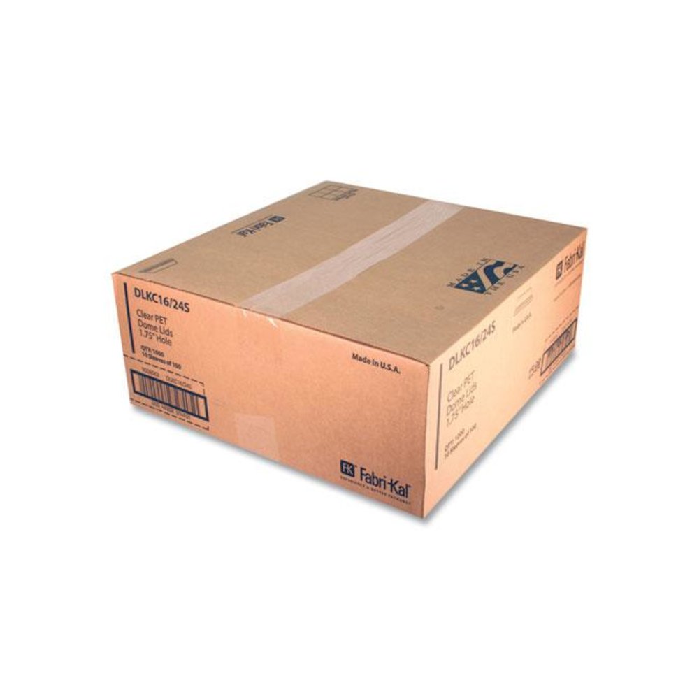 Greenware Cold Drink Lids, Dome, Fits 16 oz to 24 oz Cold Cups, Plastic, Clear, 1,000/Carton. Picture 2