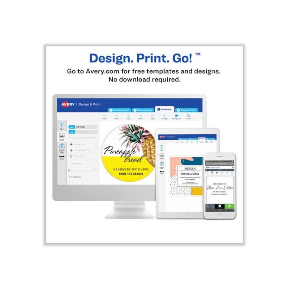 Laser/Inkjet 3.5" Diskette Labels, White, 375/Pack. Picture 6