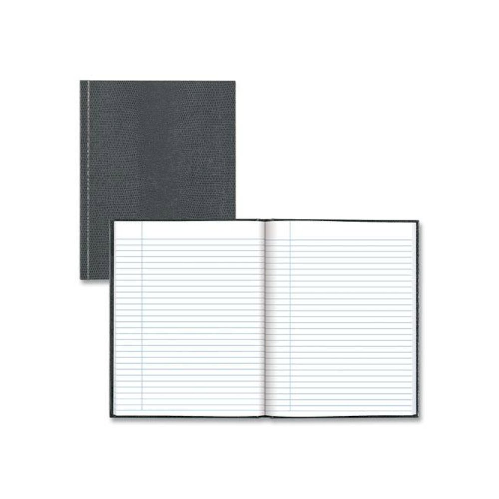 Executive Notebook, 1-Subject, Medium/College Rule, Cool Gray Cover, (72) 9.25 x 7.25 Sheets. Picture 1