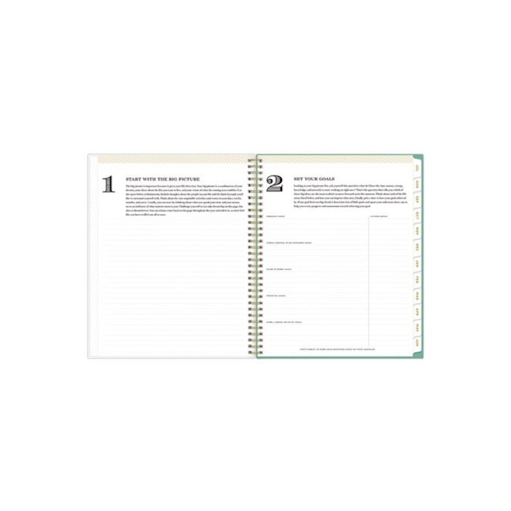 Day Designer Academic Year Weekly/Monthly Frosted Planner, Palms Artwork, 11 x 8.5, 12-Month (July to June): 2025 to 2026. Picture 5