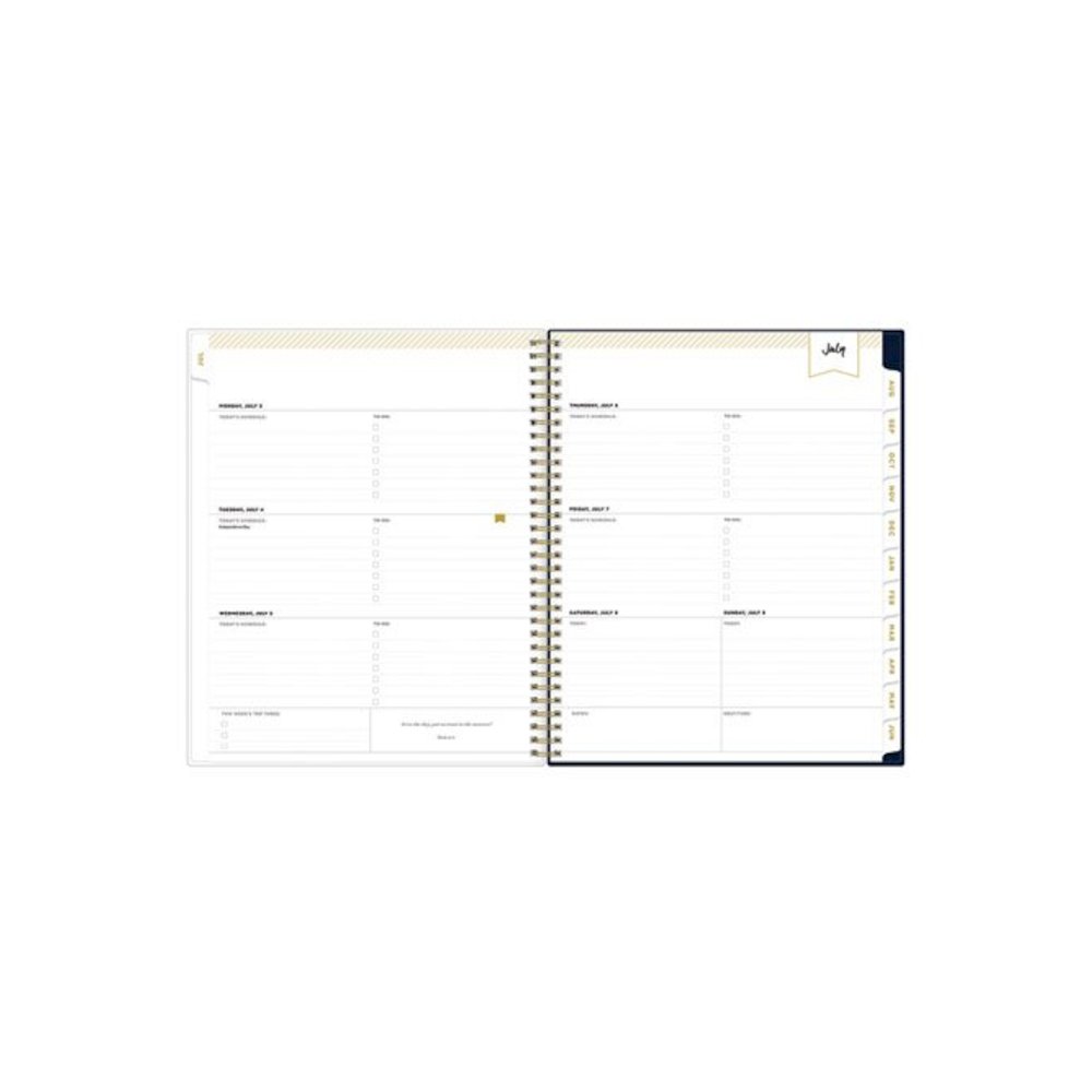 Day Designer Peyton Create-Your-Own Cover Weekly/Monthly Planner, Floral, 11 x 8.5, Navy, 12-Month (July to June): 2025-2026. Picture 2