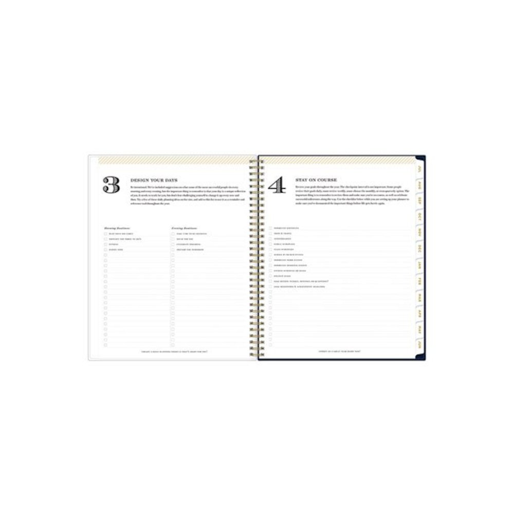 Day Designer Peyton Create-Your-Own Cover Weekly/Monthly Planner, Floral, 11 x 8.5, Navy, 12-Month (July to June): 2025-2026. Picture 6