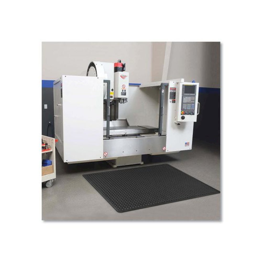 Bubble Flex Anti-Fatigue Mat, Rectangular, Black Crush-Resistant Non-Slip Surface, 36" x 48". Picture 2