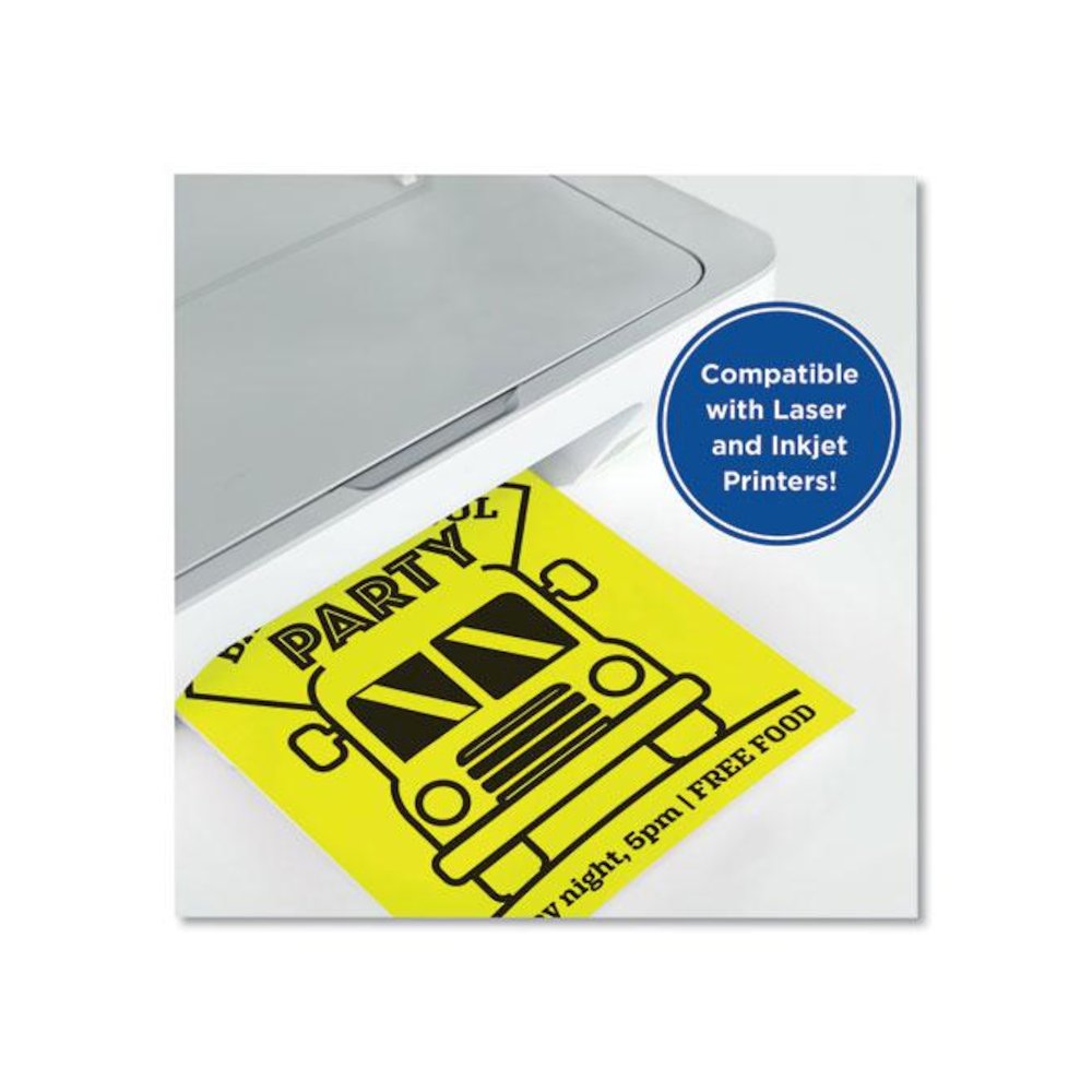 Color Paper, 24 lb Text Weight, 8.5 x 11, Lemon Yellow, 500/Ream. Picture 3