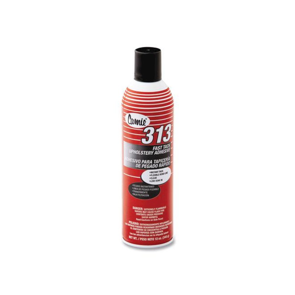 313 Fast Tack Upholstery Adhesive, 12 oz Aerosol Spray, Dries Clear, Dozen. Picture 4