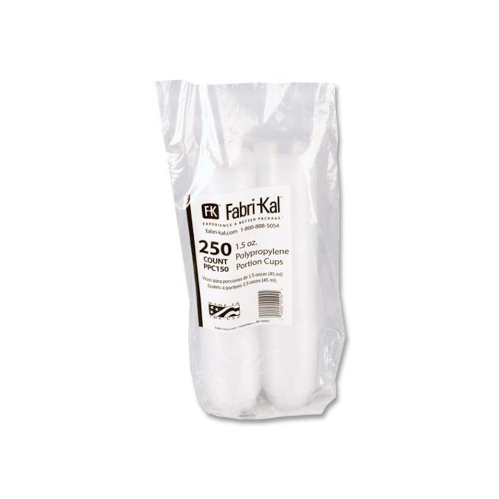 Portion Cups, 1.5 oz, Plastic, Clear, 250/Sleeve, 10 Sleeves/Carton. Picture 3