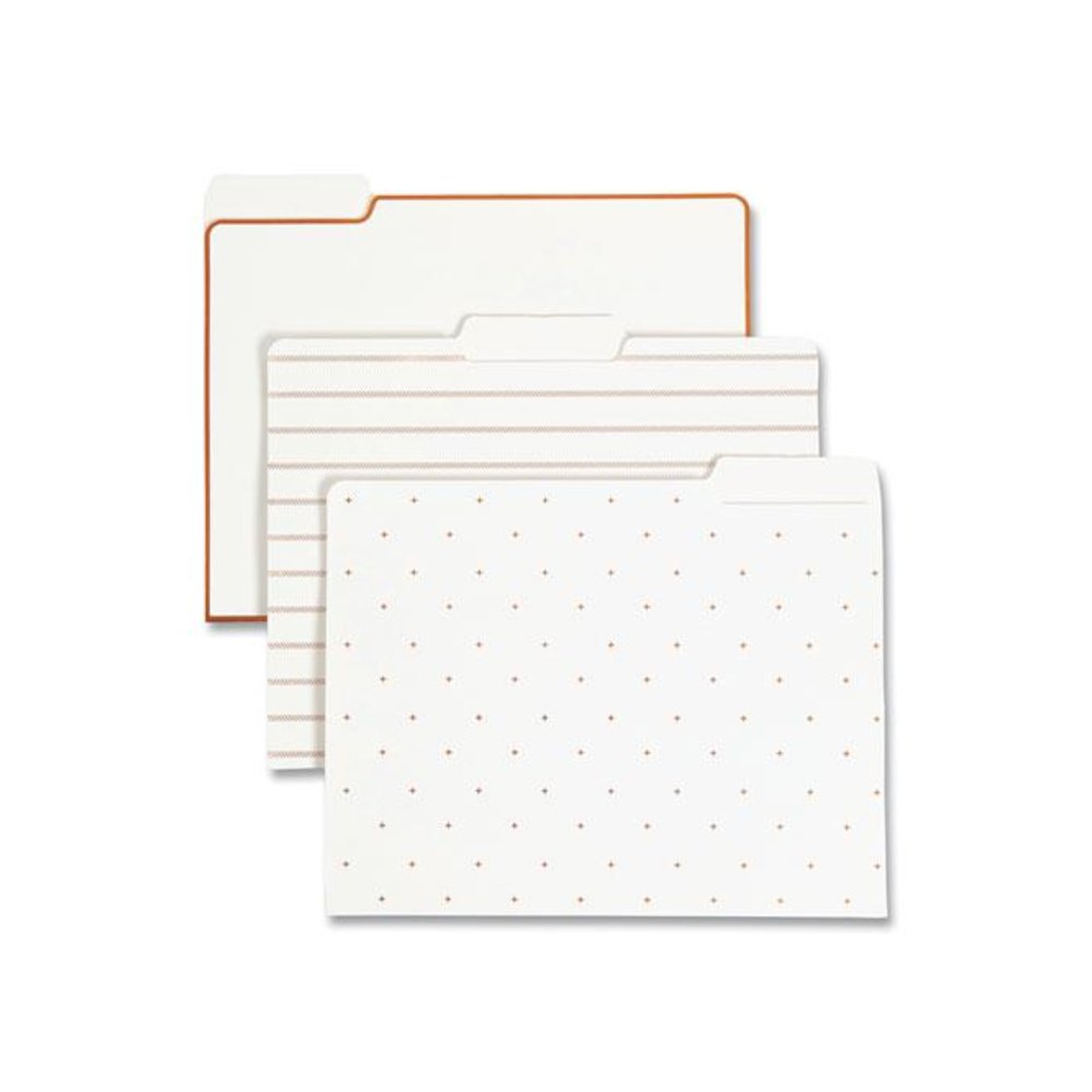 Letter-Size Desktop Fashion Filing Set, Rose Gold, (1) Rack, (3) Hanging Folders, (3) File Folders, (2) Trays,(1) Mail Sorter. Picture 9