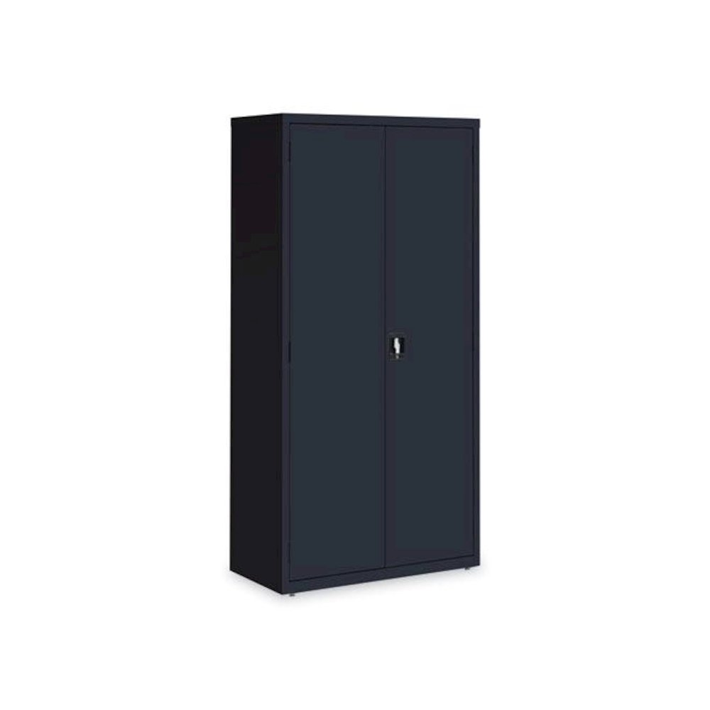 Economy Assembled Storage Cabinets, 5 Shelves, 36" x 18" x 72", Black. Picture 3