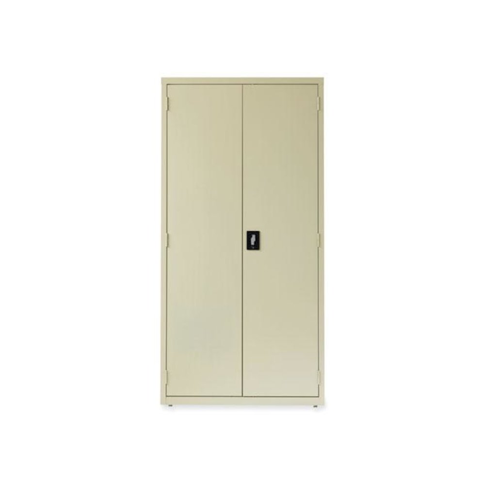 Economy Assembled Storage Cabinets, 5 Shelves, 36" x 18" x 72", Putty. Picture 1