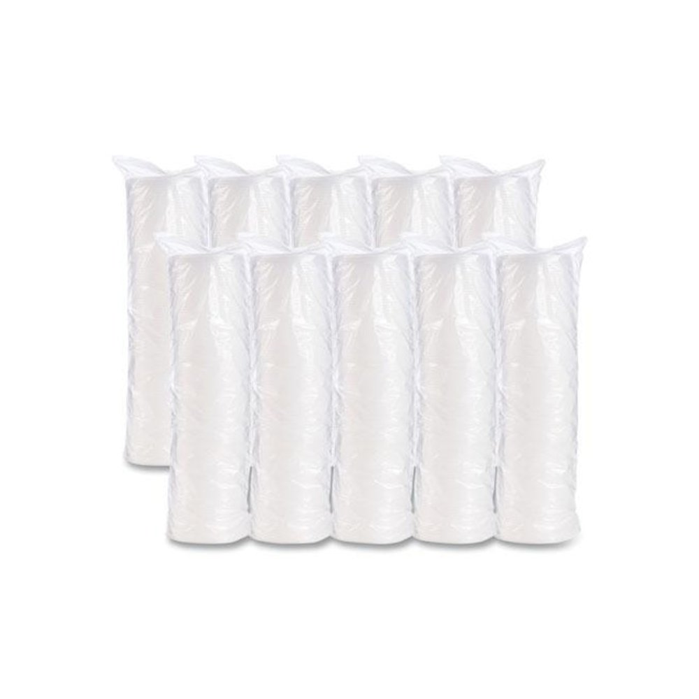 Plastic Cold Cup Lids, Fits 8 oz to 9 oz Cold Cups, Translucent, 100/Pack, 10 Packs/Carton. Picture 6