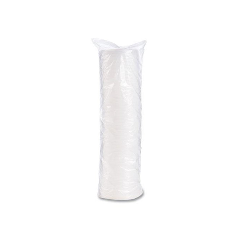 Plastic Cold Cup Lids, Fits 8 oz to 9 oz Cold Cups, Translucent, 100/Pack, 10 Packs/Carton. Picture 3