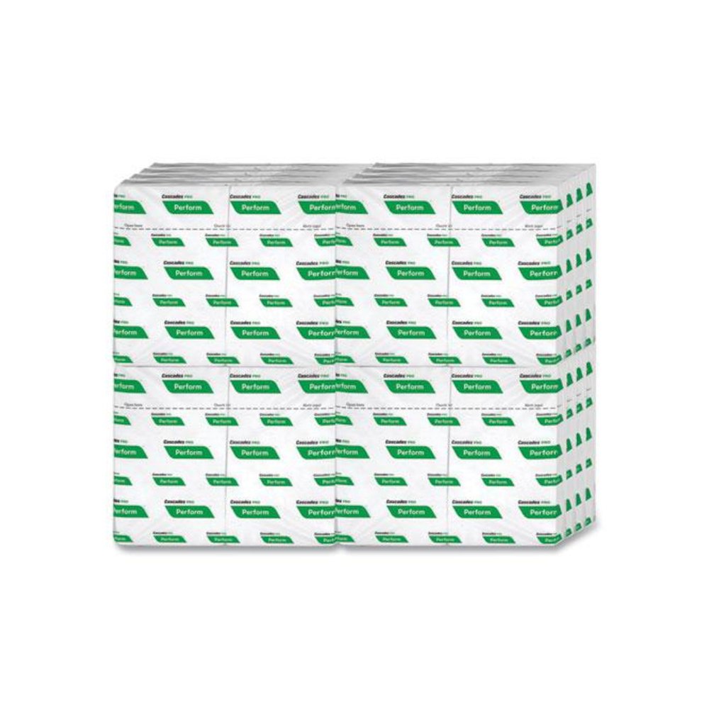 Perform Interfold Napkins, 1-Ply, 12.63 x 8.5, White, 376/Pack, 16 Packs/Carton. Picture 3