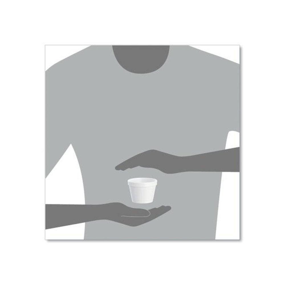 Bowl Containers, 4 oz, White, Foam, 1,000/Carton. Picture 7