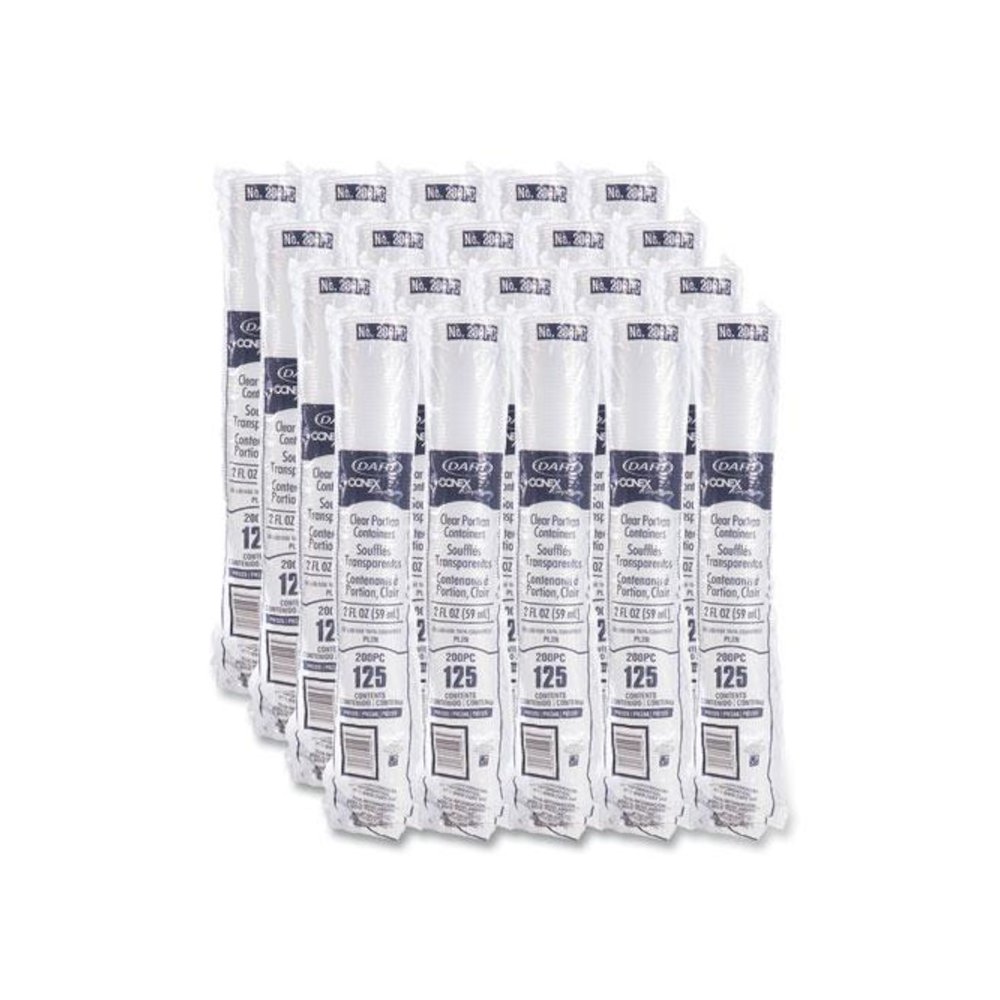 Conex Complements Portion/Medicine Cups, 2 oz, Clear, 125/Bag, 20 Bags/Carton. Picture 9