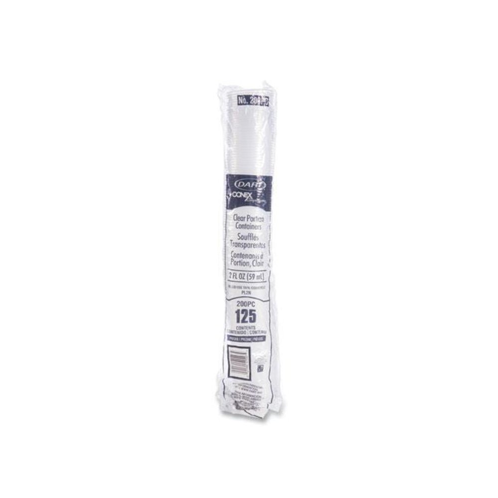Conex Complements Portion/Medicine Cups, 2 oz, Clear, 125/Bag, 20 Bags/Carton. Picture 3