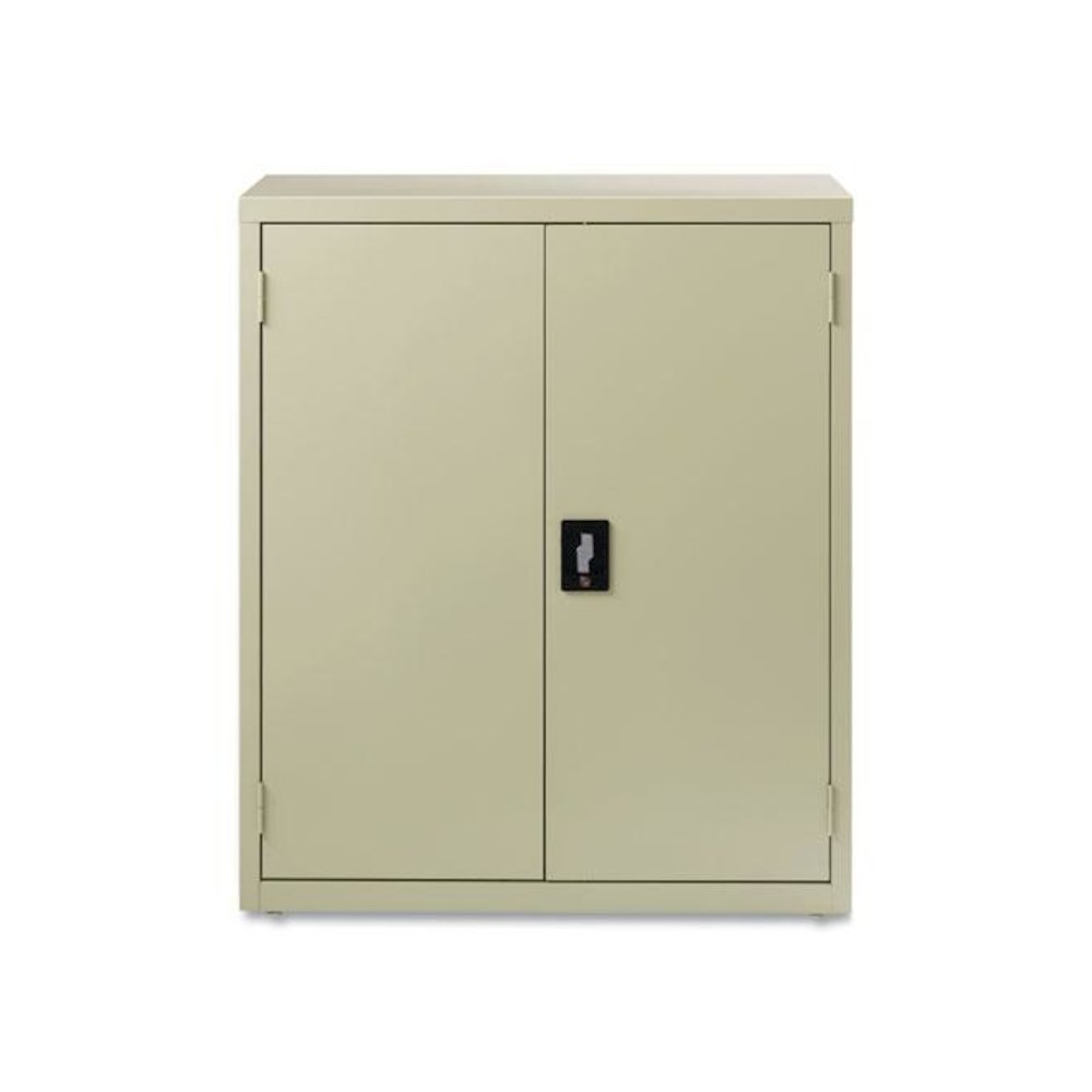 Economy Assembled Storage Cabinets, 3 Shelves, 36" x 18" x 42", Putty. Picture 7