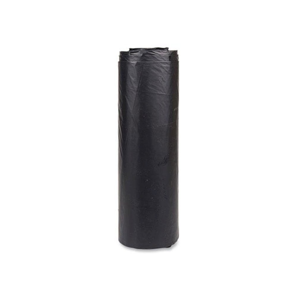 High-Density Commercial Can Liners, 56 gal, 22 mic, 43" x 48", Black, Interleaved Roll, 25 Bags/Roll, 6 Rolls/Carton. Picture 3