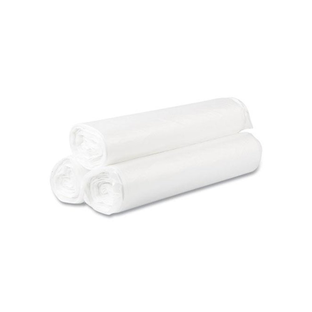 High-Density Commercial Can Liner Value Pack, 45 gal, 14 mic, 40" x 46", Natural, Interleaved Roll, 25 Bags/Roll, 10 Rolls/CT. Picture 2
