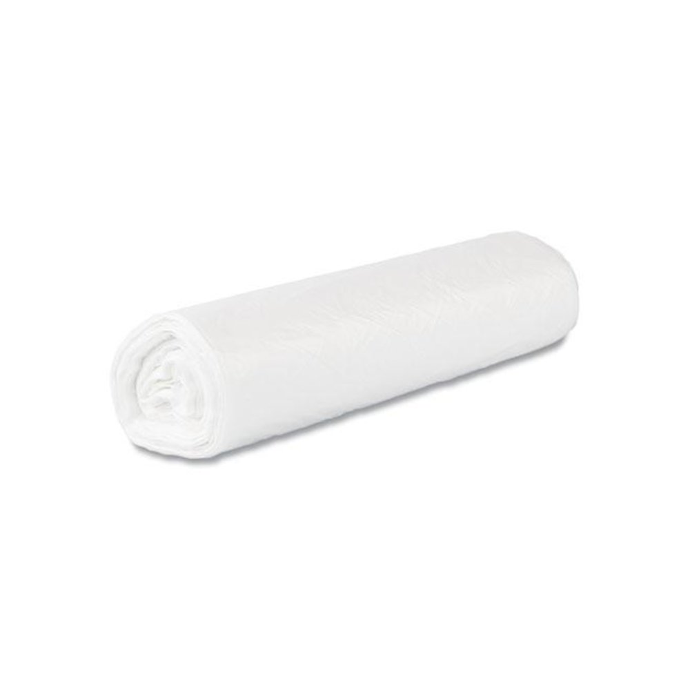 High-Density Commercial Can Liner Value Pack, 45 gal, 14 mic, 40" x 46", Natural, Interleaved Roll, 25 Bags/Roll, 10 Rolls/CT. Picture 4