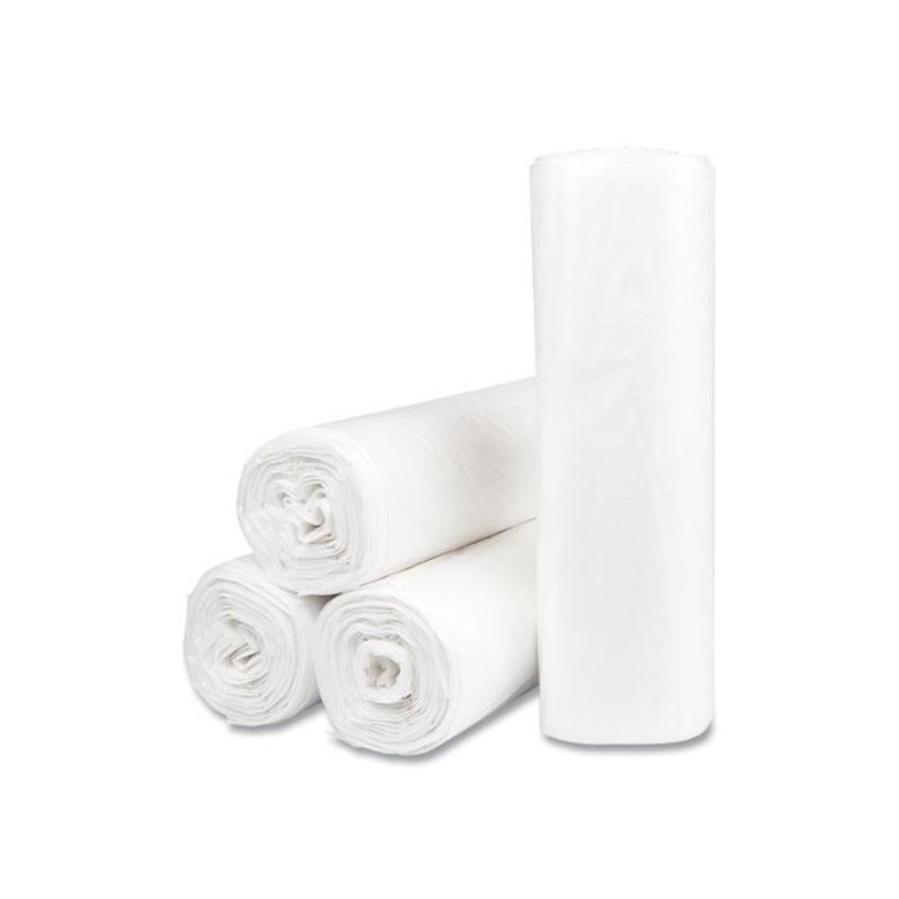 High-Density Commercial Can Liner Value Pack, 30 gal, 9 mic, 30" x 36", Natural, Interleaved Roll, 25 Bags/Roll, 20 Rolls/CT. Picture 1