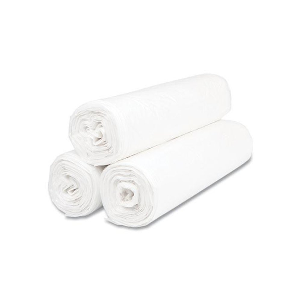 High-Density Commercial Can Liner Value Pack, 30 gal, 9 mic, 30" x 36", Natural, Interleaved Roll, 25 Bags/Roll, 20 Rolls/CT. Picture 2