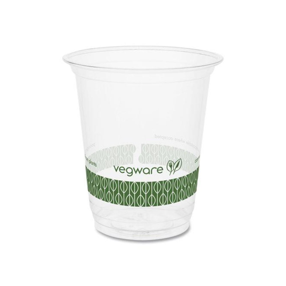 76-Series Cold Cup, 7 oz, Plastic, Clear/Green, 1,000/Carton. Picture 1