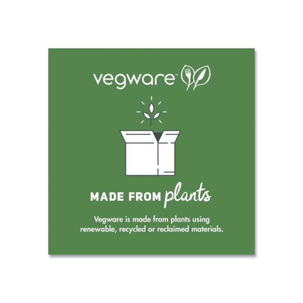 89 Series Hot Cup Lids, Fits Vegware 89-Series Hot Cups, Plastic, White, 1,000/Carton. Picture 3