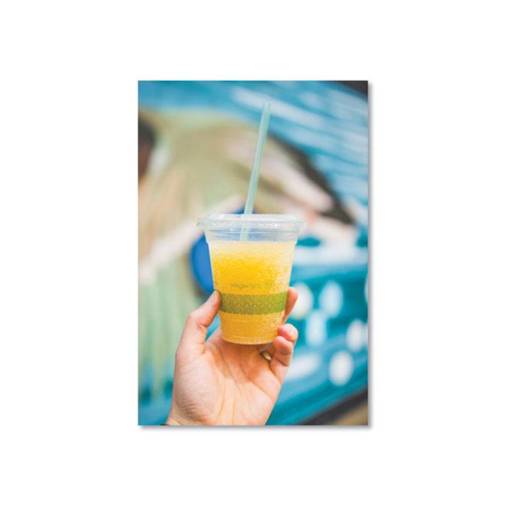 96-Series Cold Cup, 12 oz, Plastic, Clear/Green, 1,000/Carton. Picture 3