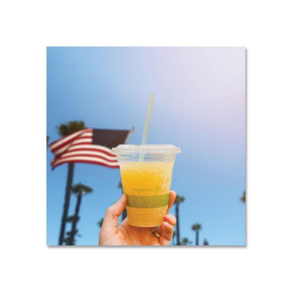 96 Series Cold Cup Lids, Fits Vegware 96-Series Cold Cups, Plastic, Clear, 1,000/Carton. Picture 4