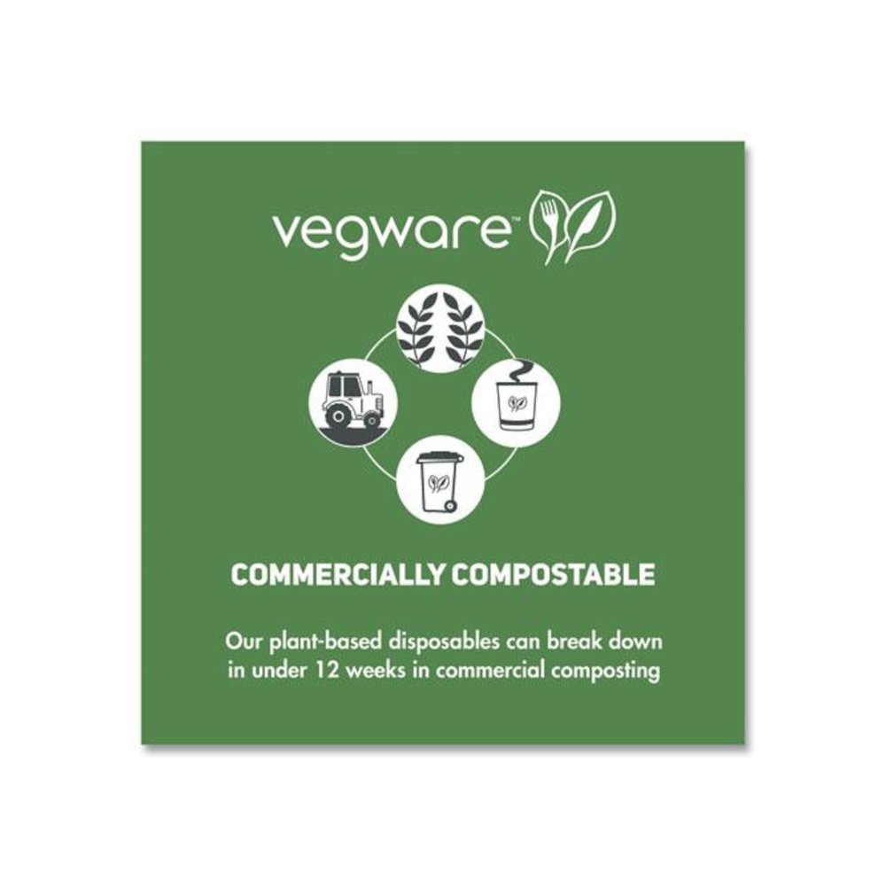 96 Series Cold Cup Lids, Fits Vegware 96-Series Cold Cups, Plastic, Clear, 1,000/Carton. Picture 6