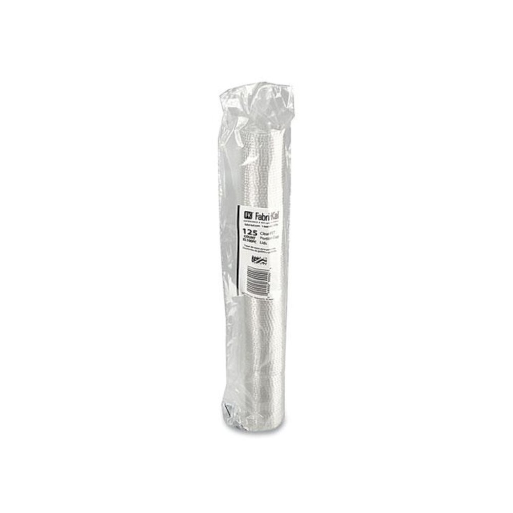 Portion Cup Lids, Fits 0.75 oz to 1 oz Portion Cups, Plastic, Clear, 2,500/Carton. Picture 3
