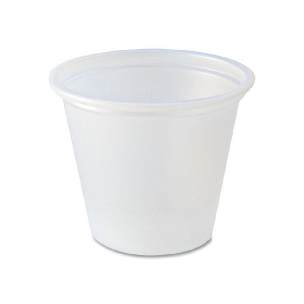 Portion Cups, 1 oz, Plastic, Translucent, 250/Sleeve, 10 Sleeves/Carton. Picture 1