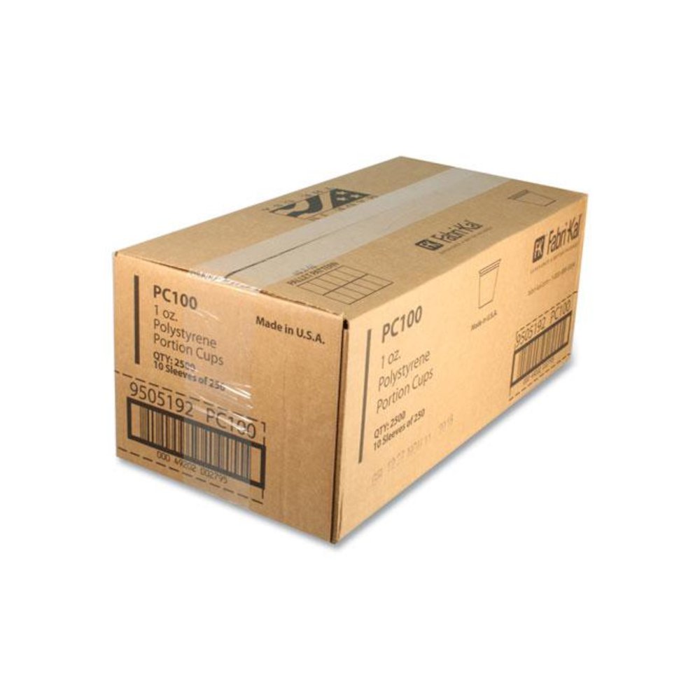 Portion Cups, 1 oz, Plastic, Translucent, 250/Sleeve, 10 Sleeves/Carton. Picture 2