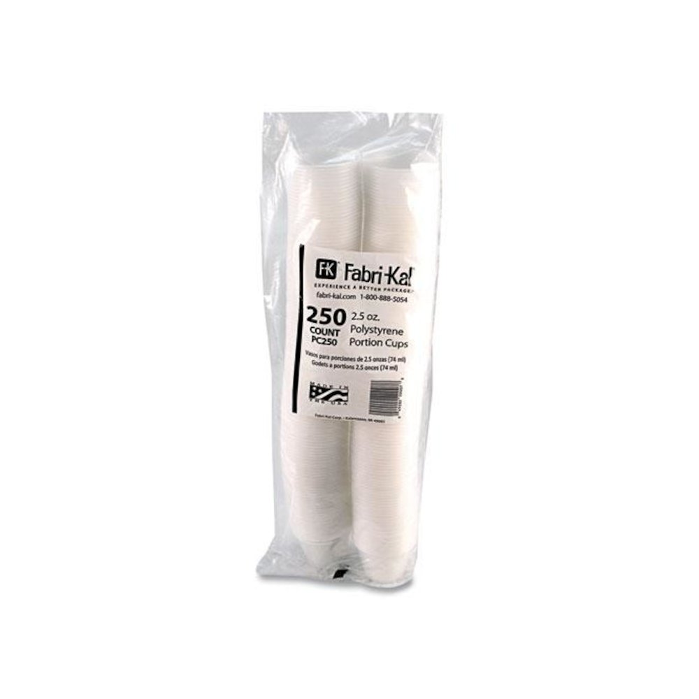 Portion Cups, 2.5 oz, Plastic, Translucent, 125/Sleeve, 20 Sleeve/Carton. Picture 3