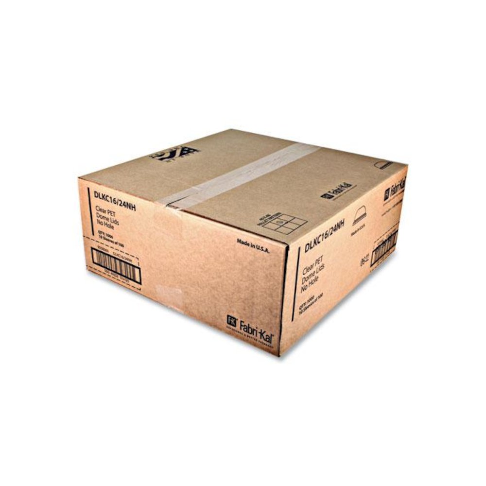 Kal-Clear/Nexclear Drink Cup Lids, Dome Lid with 1" Hole, Fits 5 oz to 24 oz Cold Cups, Plastic, Clear, 1,000/Carton. Picture 2