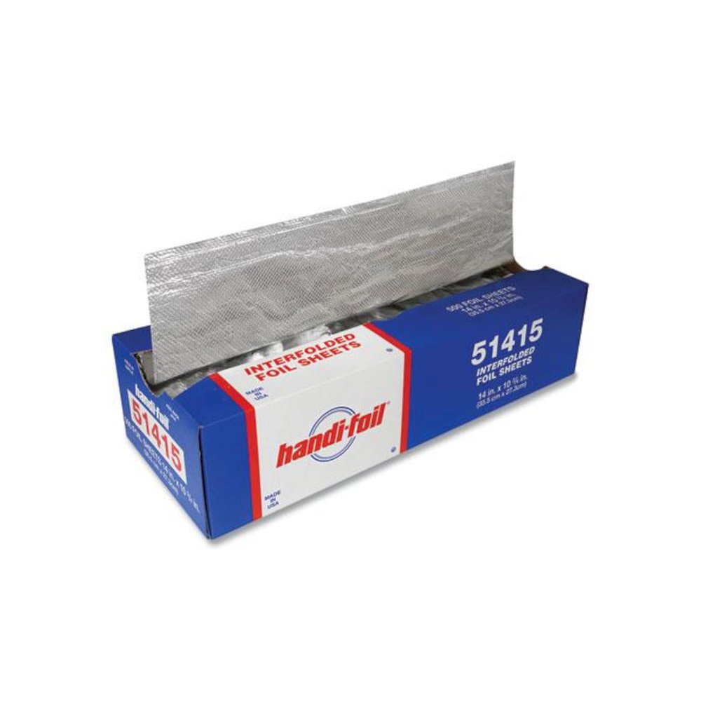 Interfolded Foil Sheets, 10.75 x 14, 500/Box, 6 Boxes/Carton. Picture 1