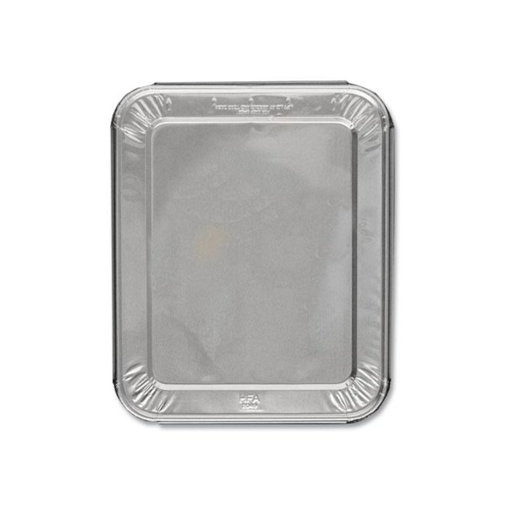 Steam Table Pan Lids, Full Curl Edge, Fits Half-Size Pan, 0.62" Deep, 11.16 x 12.75, 100/Carton. Picture 1