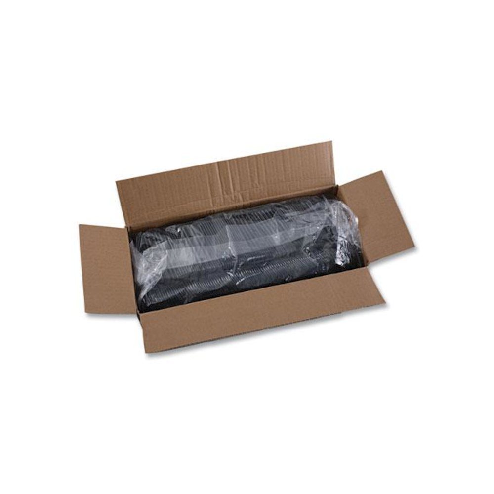 Heavyweight Polystyrene Cutlery, Spoon, Plastic, Black, 1,000/Carton. Picture 6