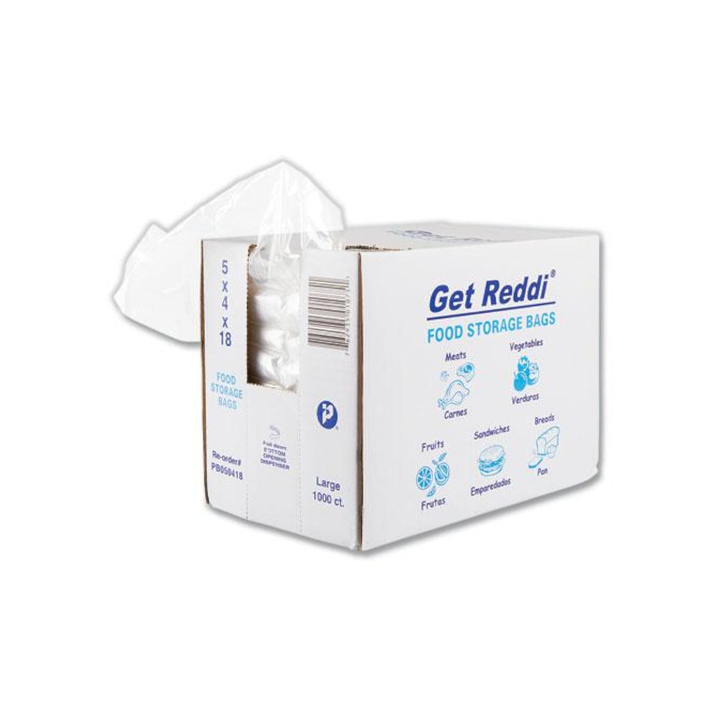 Food Bags for Large Bread Loaves, 5" x 4.5" x 18", Clear, 1,000/Carton. Picture 4
