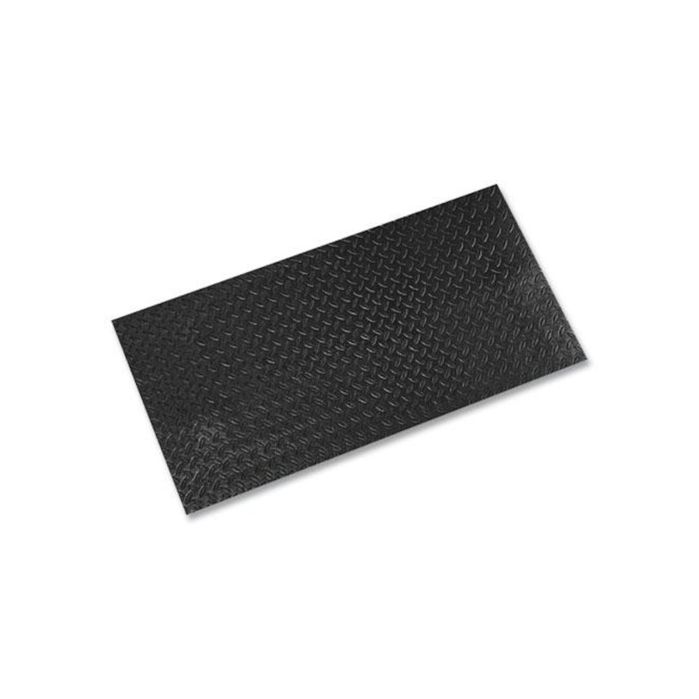 Tuff-Spun Foot-Lover Diamond Surface Mat, Rectangular, Black Diamond Embossed Surface, 36" x 60". Picture 1