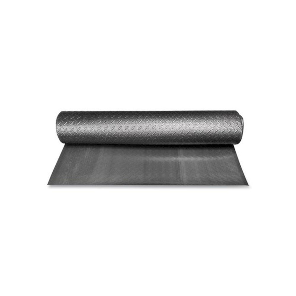 Tuff-Spun Foot-Lover Diamond Surface Mat, Rectangular, Black Diamond Embossed Surface, 36" x 60". Picture 3