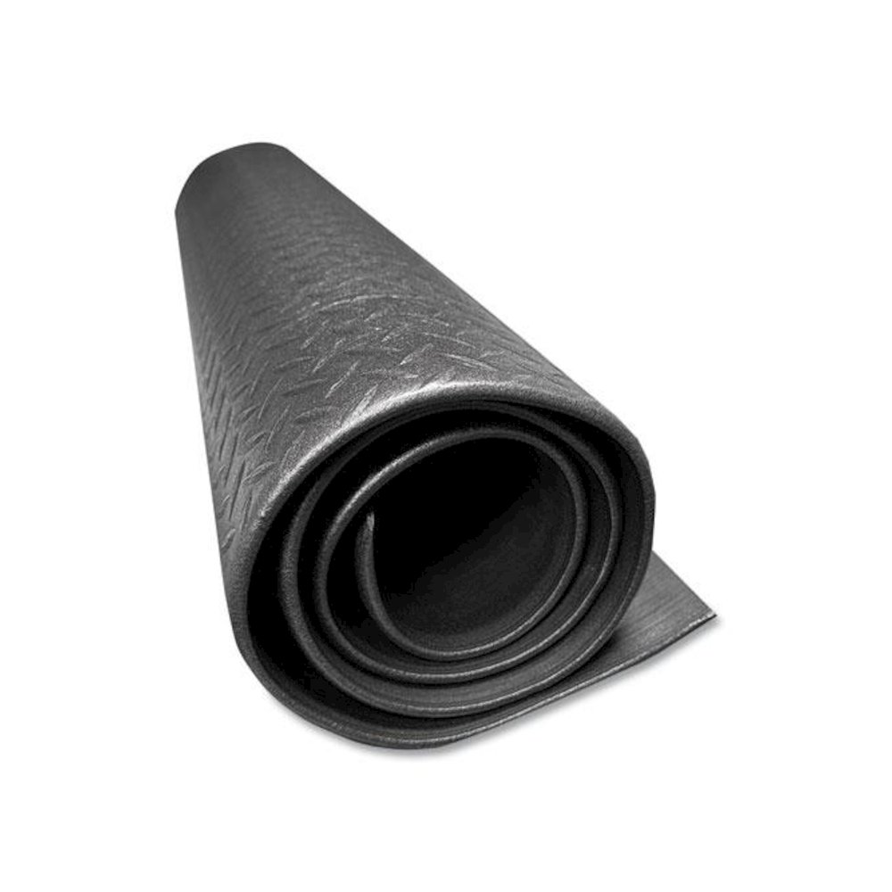 Tuff-Spun Foot-Lover Diamond Surface Mat, Rectangular, Black Diamond Embossed Surface, 24" x 36". Picture 2