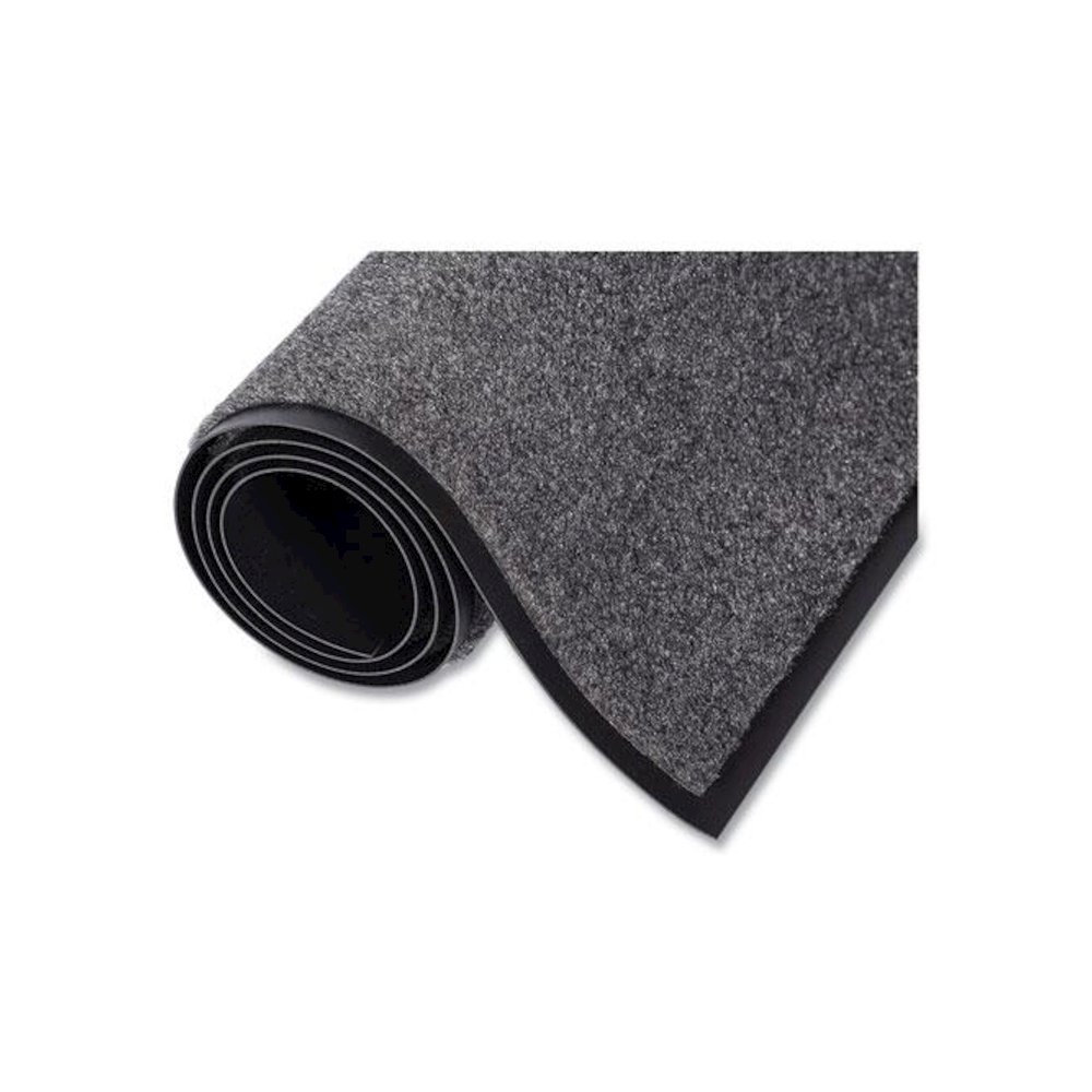 EcoStep Wiper Mat, Rectangular, Charcoal Gray Cut Pile Surface, 48" x 96". Picture 3