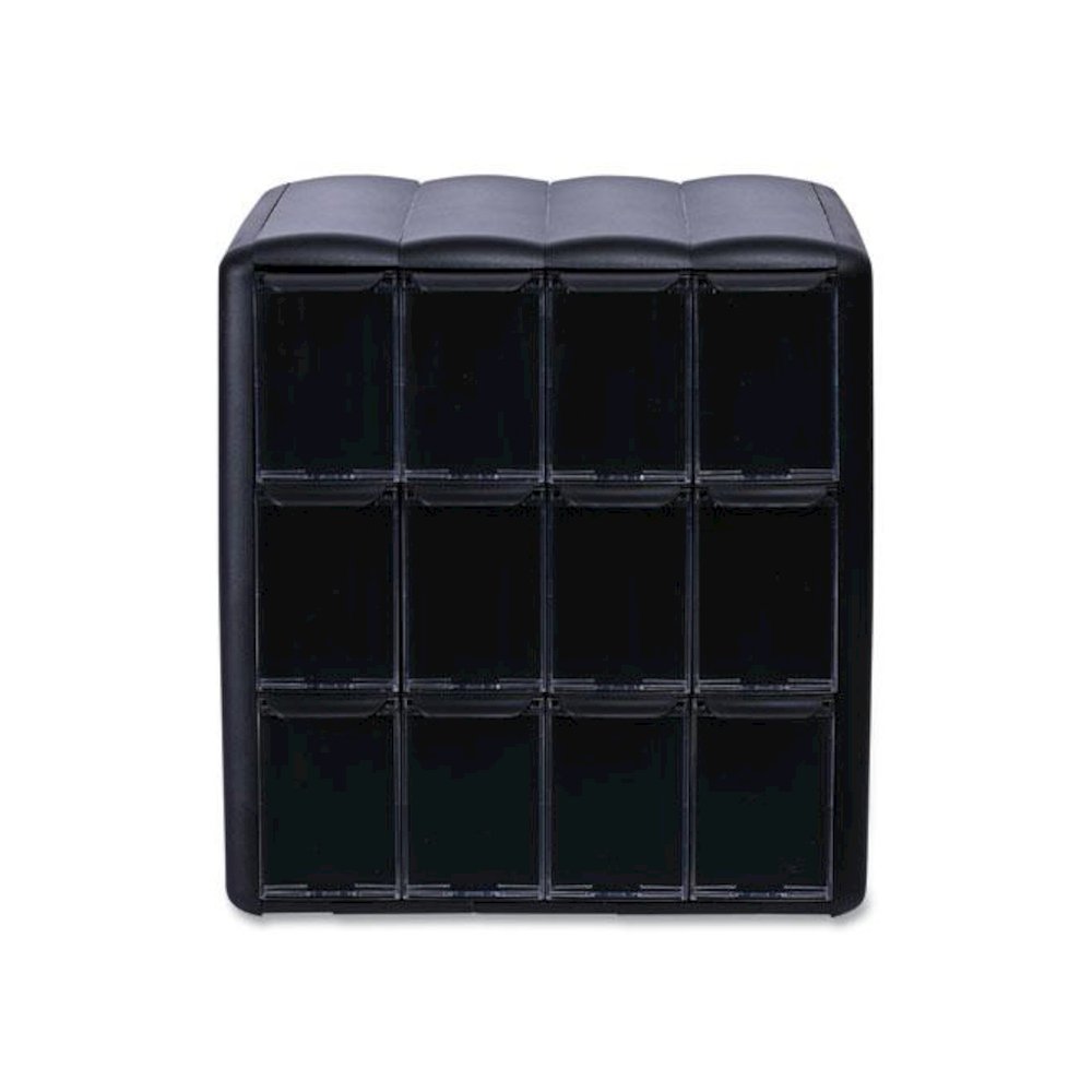 Four Column Merchandiser, 12 Compartments, 15.2 x 17.2 x 16.3, Black. Picture 5
