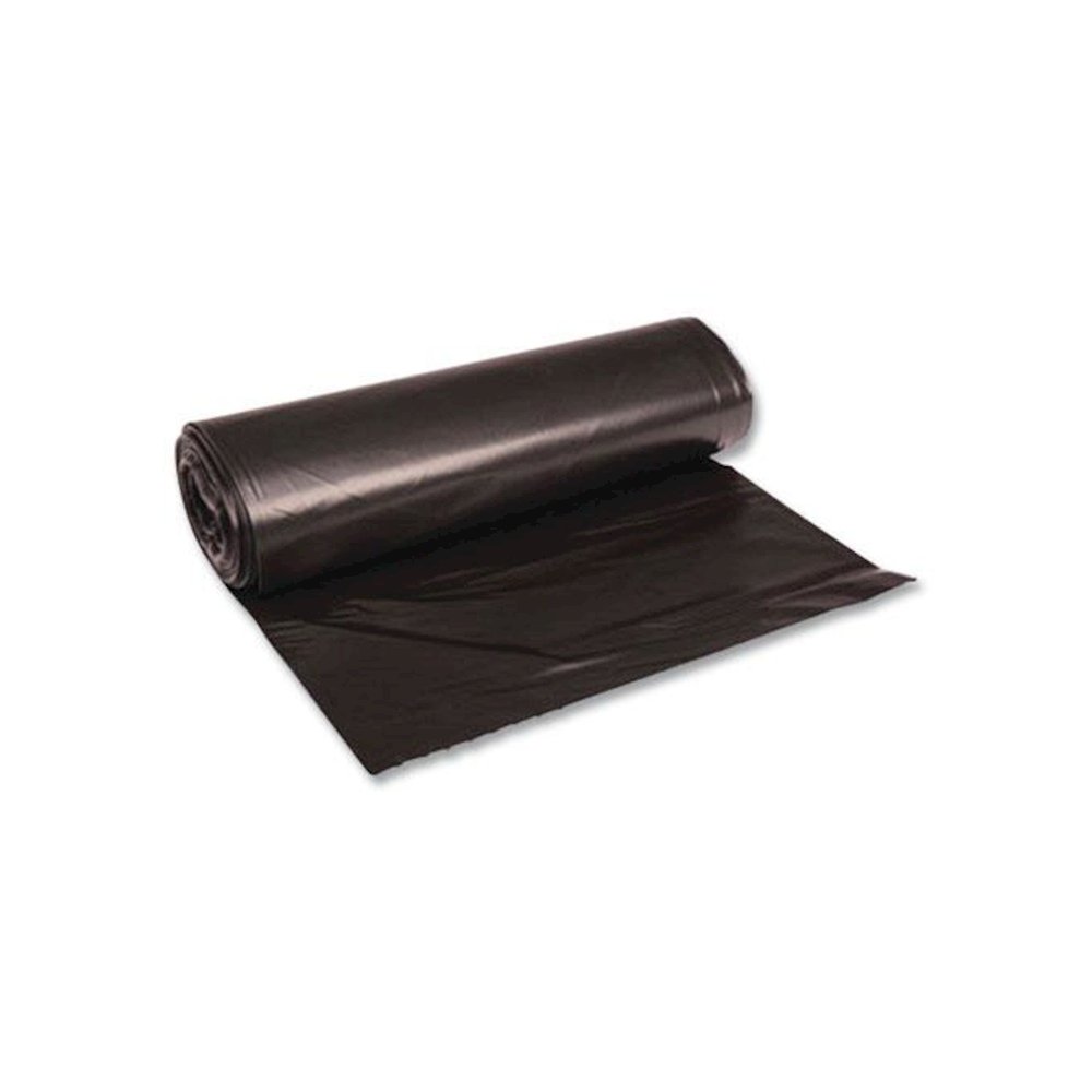Low-Density Waste Can Liners, 23 gal, 0.9 mil, 28" x 45", Black, Perforated Roll, 25 Bags/Roll, 8 Rolls/Carton. Picture 4
