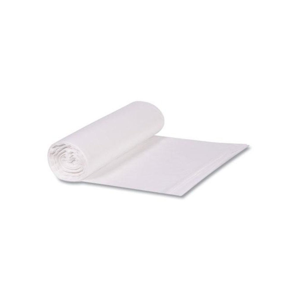 Low-Density Waste Can Liners, 23 gal, 0.9 mil, 28" x 45", Clear, Perforated Roll, 25 Bags/Roll, 8 Rolls/Carton. Picture 2