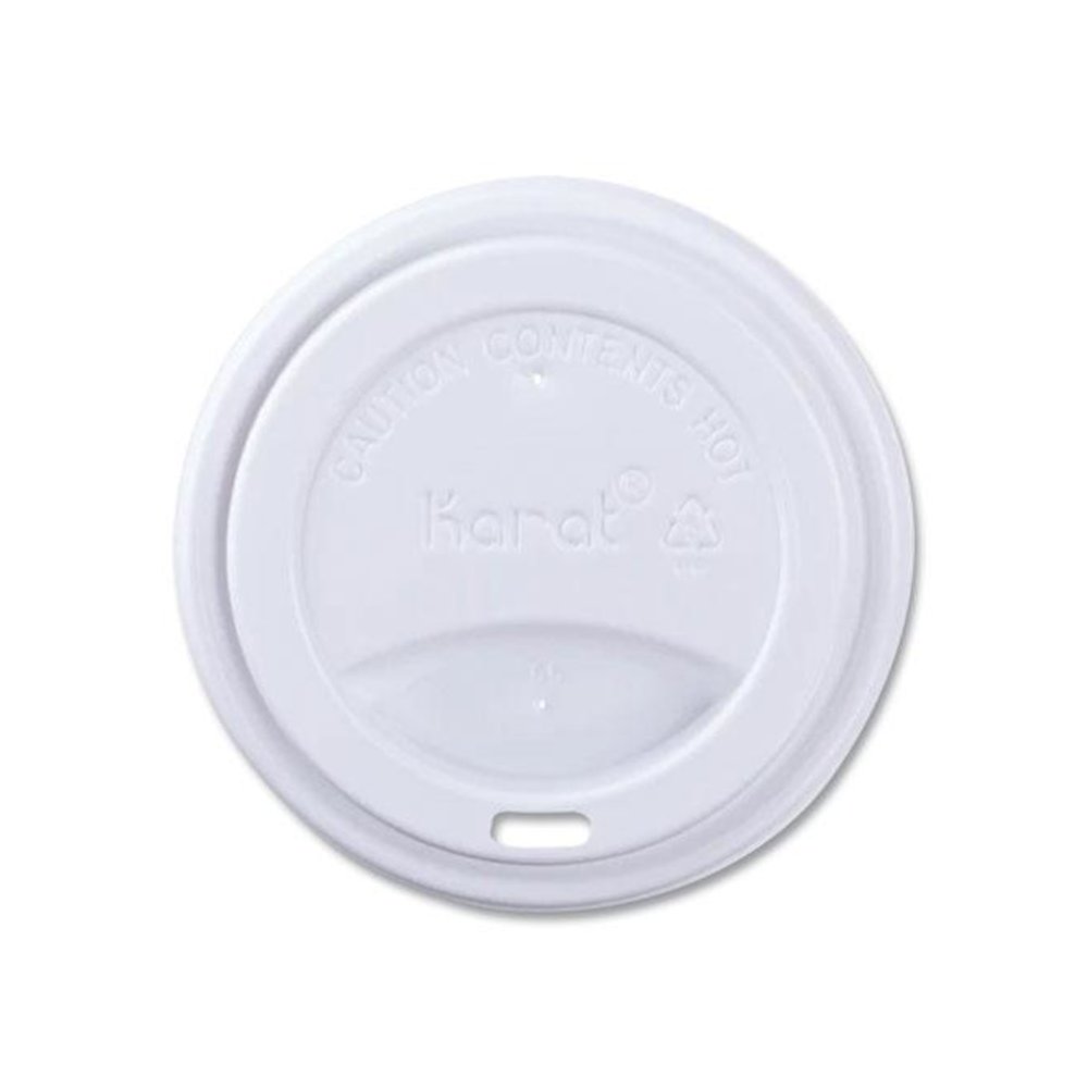 Hot Cup Lids, Sipper Lid, Fits 10 oz to 24 oz Hot Cups, Plastic, White, 1,000/Carton. Picture 1